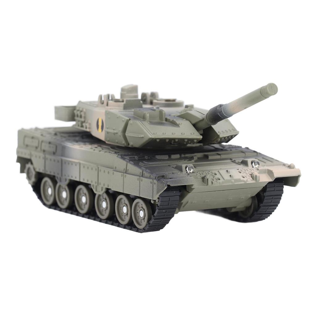 Tank Model Toy with Sound Light Effect Alloy Decoration 360 Degree Rotation Tank Action Model J48 3