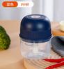 Garlic Mincer with Plastic Bowl and 6 for Chopping Garlic, Blue