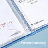 80page A4 Storage Folder,Durable & Fashionable With Clear View Panels Reusable File Organiser,Document Storage-Binder For Office
