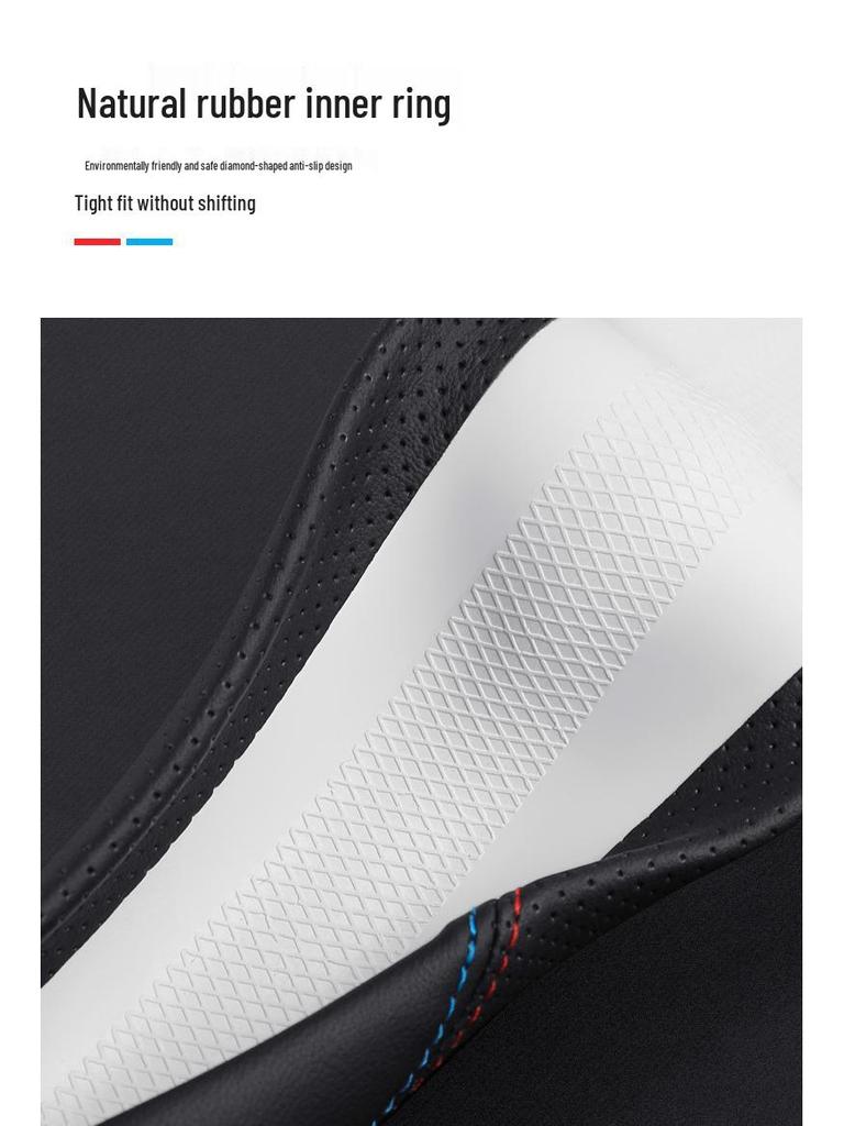 Genuine Leather Steering Wheel Cover for Changan UNIV, UNIK 2nd Gen, CS55 Plus, and Yida - Car Modification Accessory