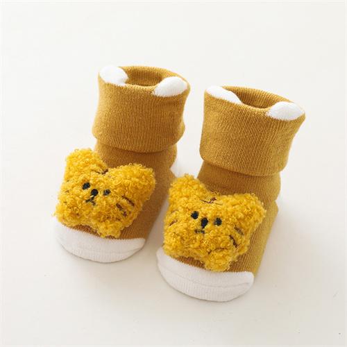 0-3Years Newborn Baby Girl Boy Socks Cute Cartoon Animal Socks Non-slip Toddler Floor Socks Winter Thicken Warm Socks for Infant