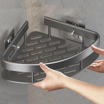 Bathroom Storage Rack, Non Perforated Wall Mounted, Toilet Corner, Toilet Washbasin, Toilet Triangle Storage Rack