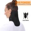 USB Heated Neck Support Portable Cervical Pain Relief Stable Pressure Relief for Home Office Driving