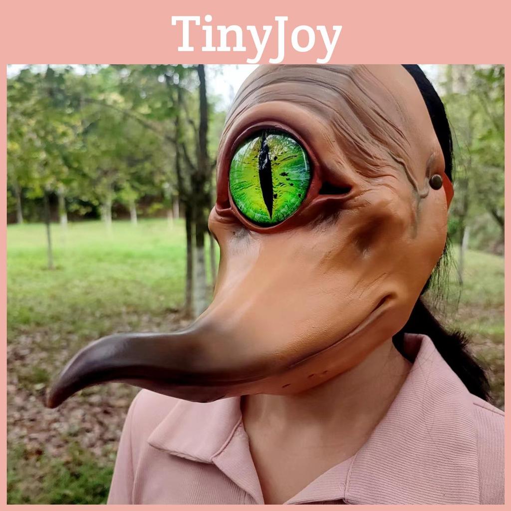 Einäugiges Monster mit langem Maul Monster Latexmaske für Cosplay und Festivaldeko