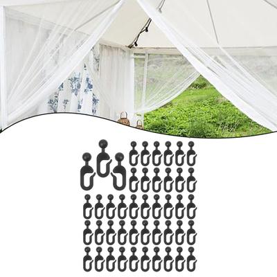 Vorhänge Hängender Pavillon Vorhänge Outdoor-Zubehör Großpackung Vorhang-Aufhängehaken 50er-Set Einfach zu installieren