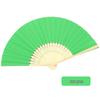 Solid Color Bamboo Folding Fan for DIY Crafts - Children's Kindergarten Material, Customizable with Logo or Text