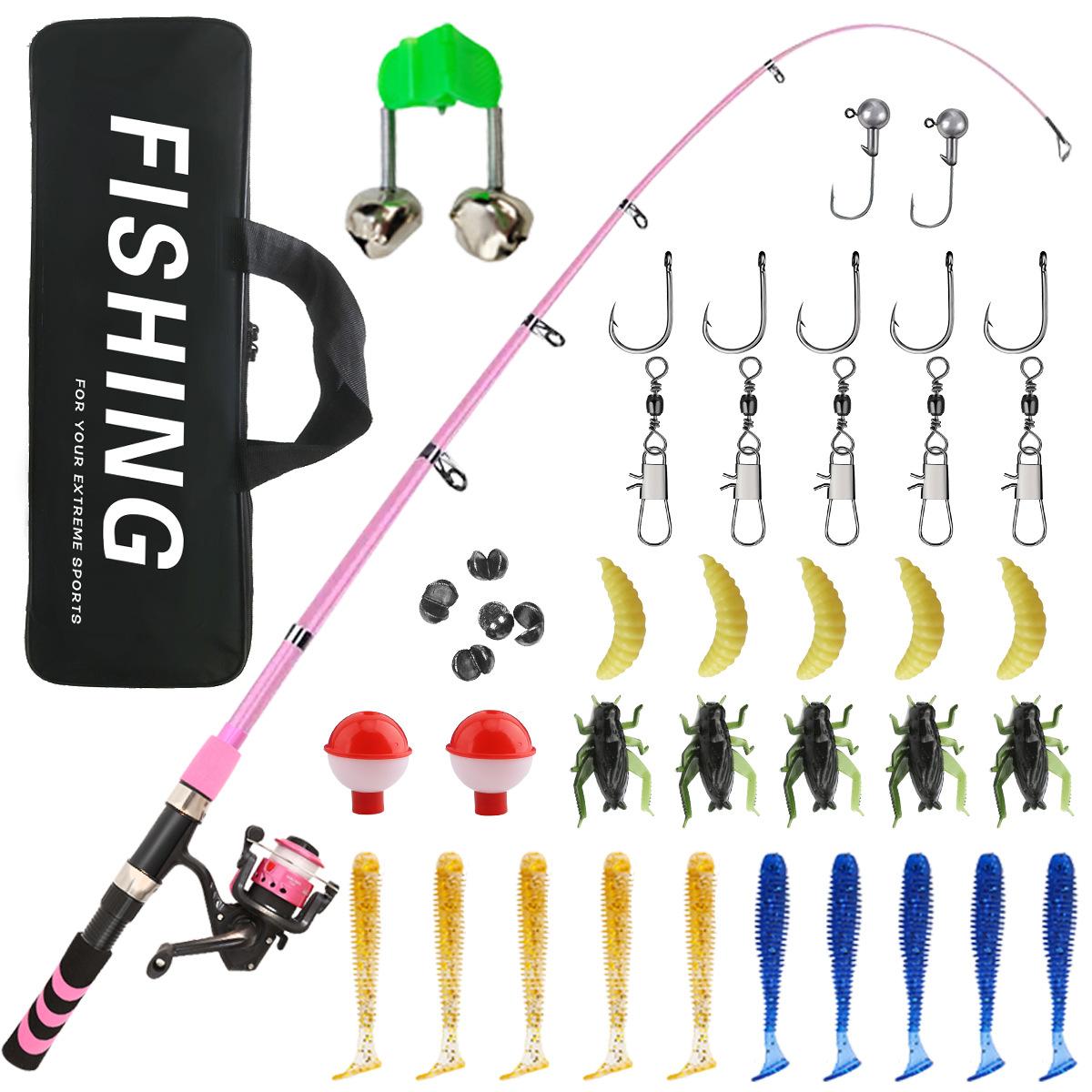Beginner s Mini Lure Sea Fishing Rod Set Children s Rod with Bag for Sea Fishing by Manufacturer 1.8m rod + reel + accessories + bag