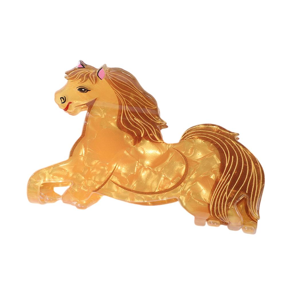 Desenho Animado Acrílico Garra de Cabelo Fofa Desenho Animado Animal em Forma de Presilha de Cabelo Criativa Esquilo Pônei Alpaca em Forma de Grande Grampo Tubarão para Cabelo