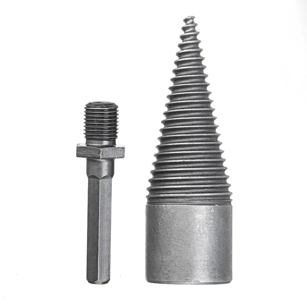 Log Wood Splitting Electric Hammer Drill Bit Splitter Cone Firewood Split