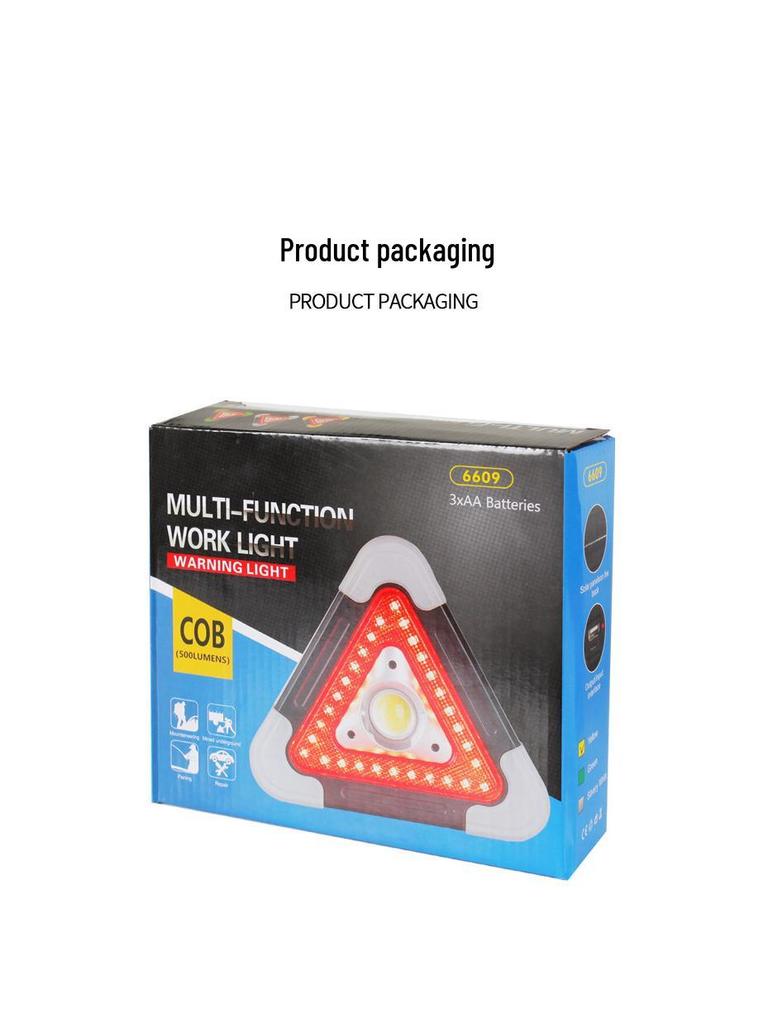 LED výstražný trojnožka do auta s USB nabíjaním