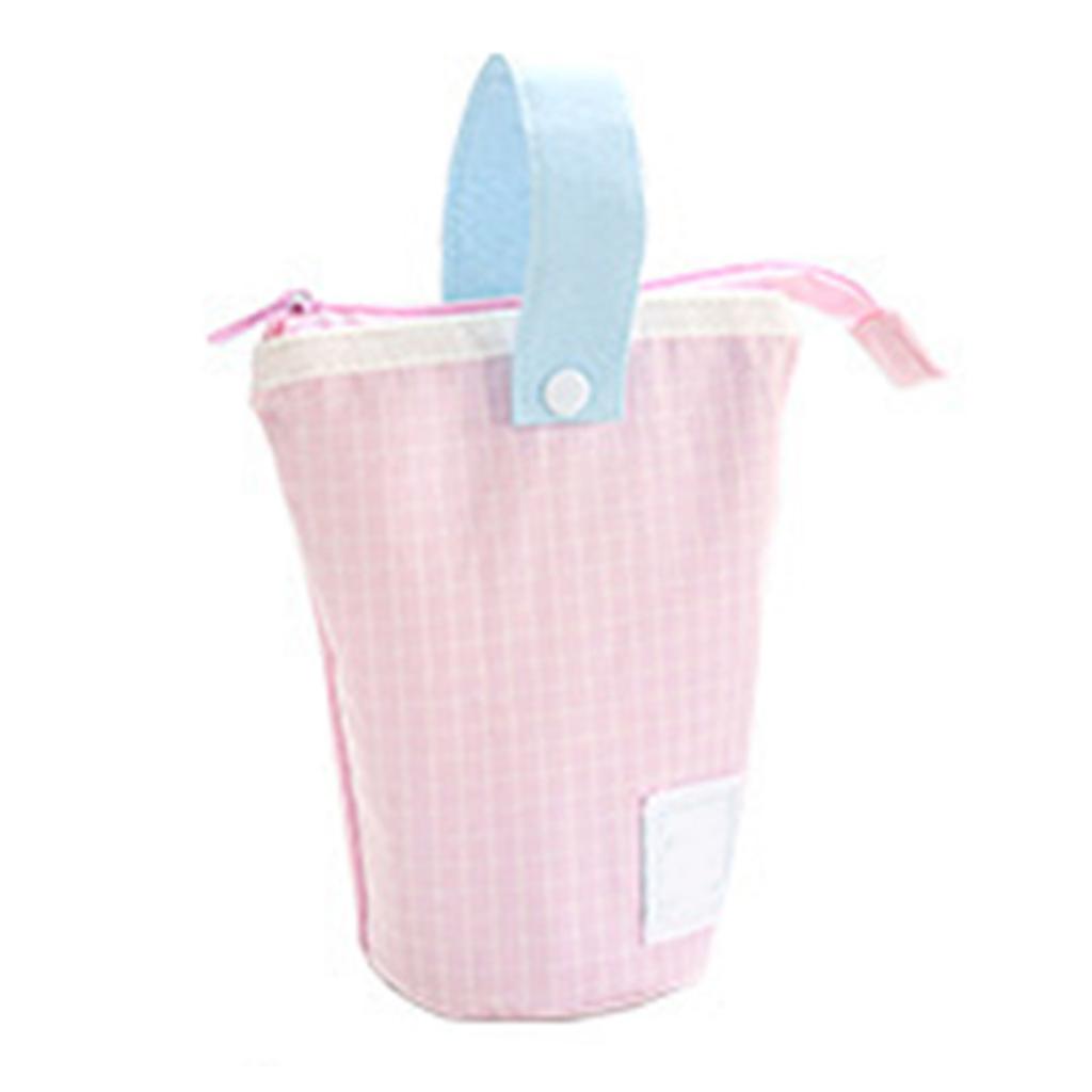 Foldable Standing Pencil Pouch Gorgeous High Capacity  Stationery Case for Office School Home