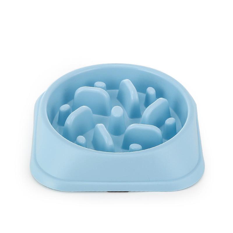 

Non-Slip Dog Slow Feeder Bowl Anti-Choking Pet Food Bowl for Dogs Cats Puppy Interactive Feeding Dish небесно-голубой