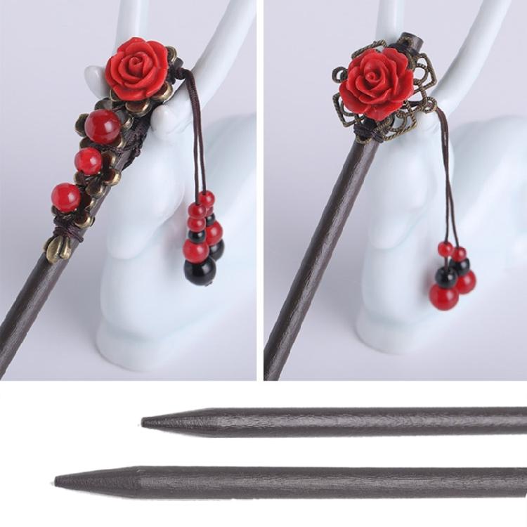 Elegant Dangling Hair Pin Hair Styling Accessory Classical Charm Wood Hair Stick For Fashionable and Traditional Costume