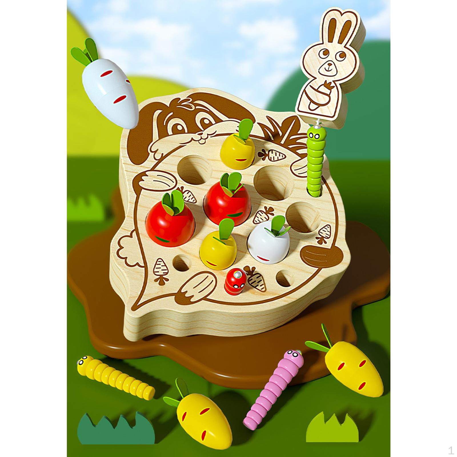 

Carrot Harvest Worm Toy Sorting Toys Game and boys Pulling Carrot Game