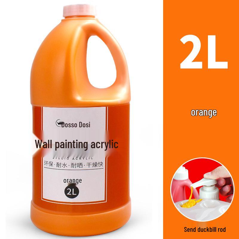 2L Acrylic Paint Bucket for Wall, Textile & Graffiti DIY Projects