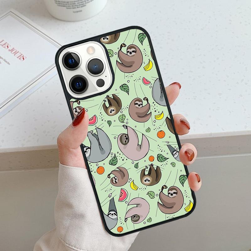 Sloth Stack Phone Case For iPhone 17 Air 11 12 13 14 15 16 16e Pro Max Cover For apple Max Plus Coque Shell