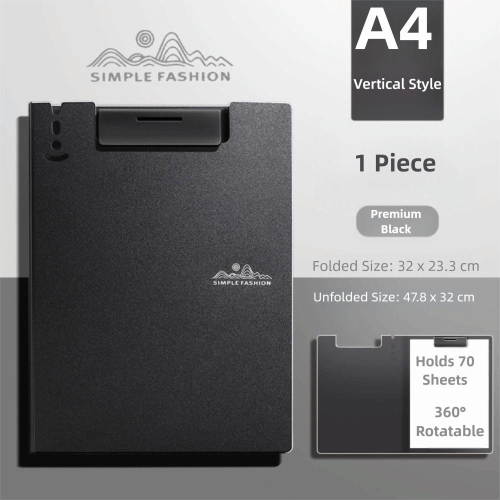 with Metal clip A4 File Folder Dual-use Writing Pad Fashion Test Paper Storage Organizer  Office