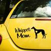 Whippet Mom Dog Die-Cut Vinyl Decal Car Sticker Waterproof Auto Decors on Car Body Bumper Rear Window Laptop Choose Size