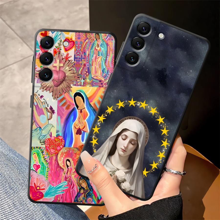 Phone Cover Case for Samsung Galaxy A57 A15 A52 A36 A55 A25 A16 A53 A17 A37 A23 A06 A73 A51 A05 A50 A13 A12 A41 A70 Madonna