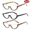 Protective Glasses 2pcs Cat Eye Clear Lens Glasses Frame Trendy Ultralight Women Anti Blue Light Glasses Rivet Design Eyeglasses