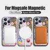 For iPhone 17 Pro Max Case Pink Goblet Bowknots Disco Ball Magnetic For Magsafe Silicone Cover For iPhone 16 Pro Max Funda iPhone 15 14 13 12 11 16E