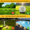 Solar Powered Globe Lights Outdoor, Waterproof Cracked Glass Ball Design for Garden & Patio Decor - Automatic Evening Glow