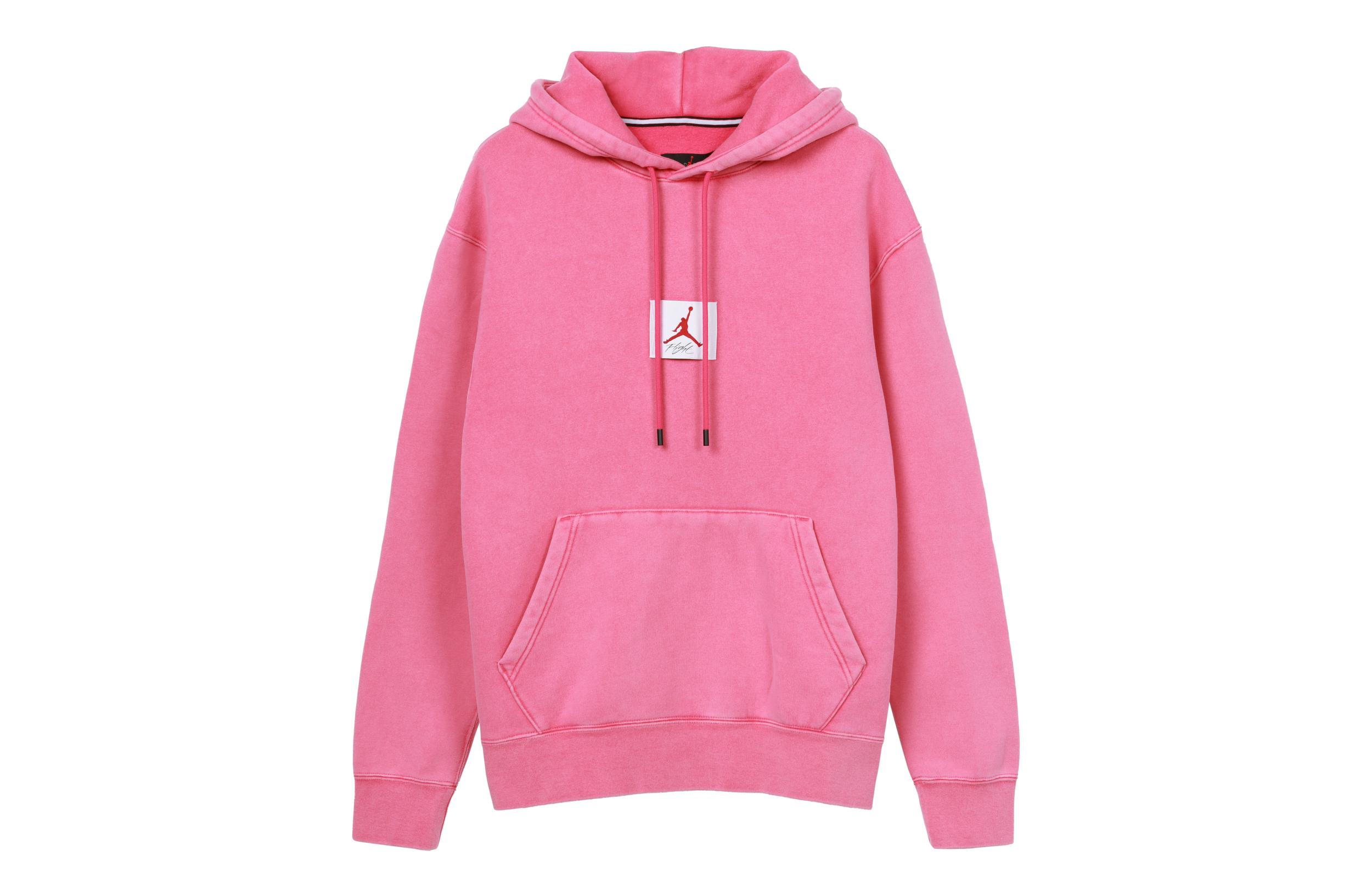 Мужские толстовки Jordan Арбузно-красные с капюшоном Умеренно свободные Regular CK6469-630 XL