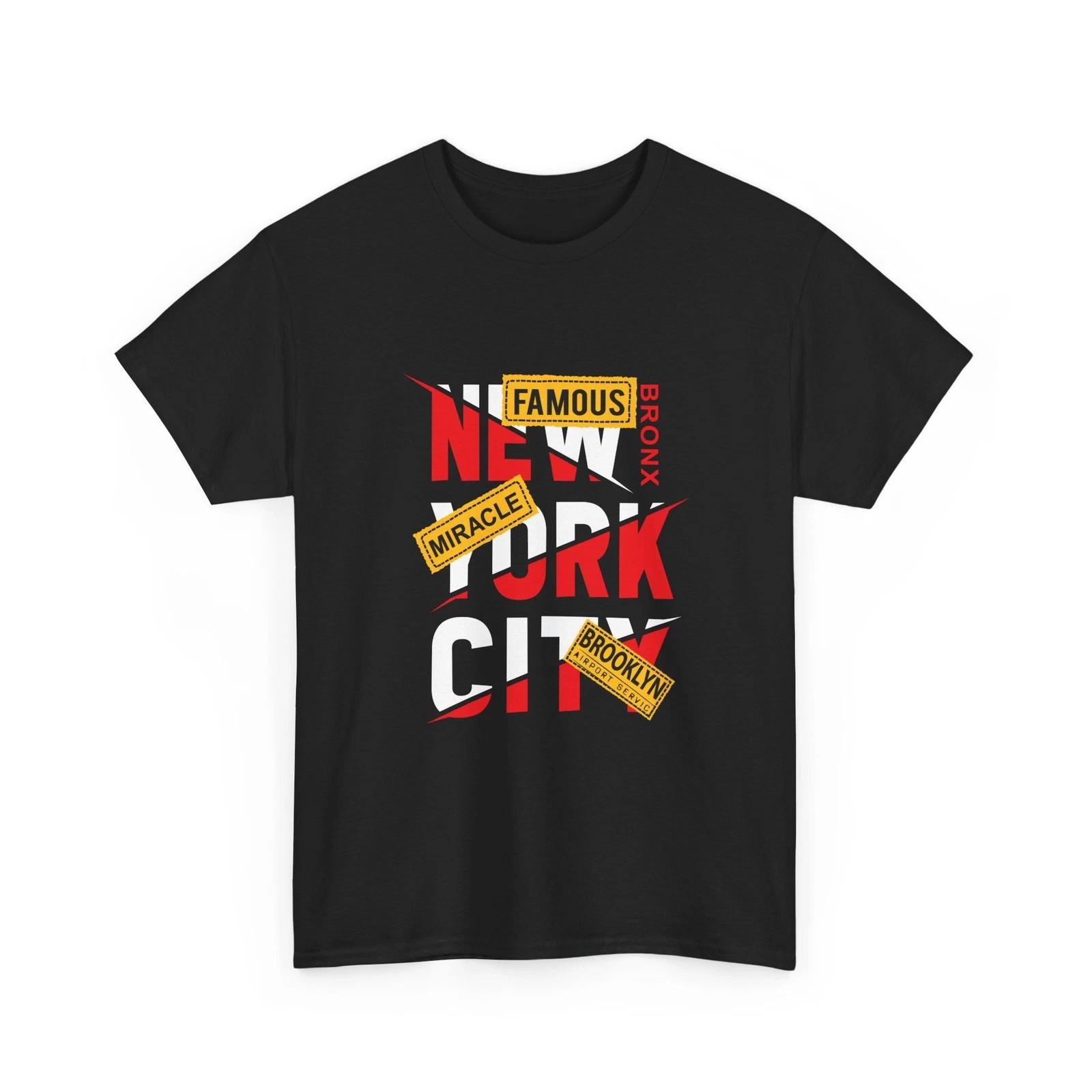 New York City T-Shirt | Bronx Brooklyn Manhattan Cotton T-shirt Gift Idea, Style 3XL