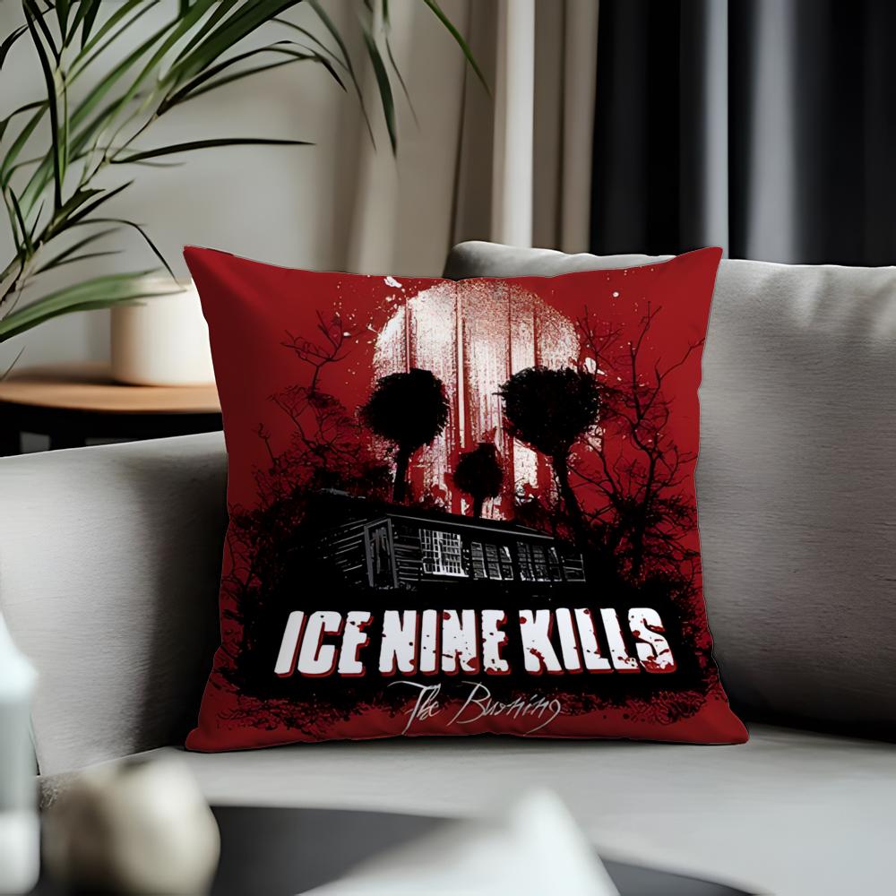 Hot IIce Nine Killsing Cushion Cover Antidustmite Pillowcase Invisible Zipper Silky Short Plush Sofa Cushion Cover