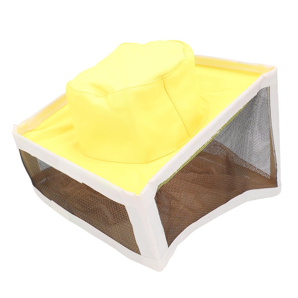 Beekeeping Veil Hat Steel Yarn Square Brim Foldable Bee Keeper Cap for Outdoor Fishing Field Studies