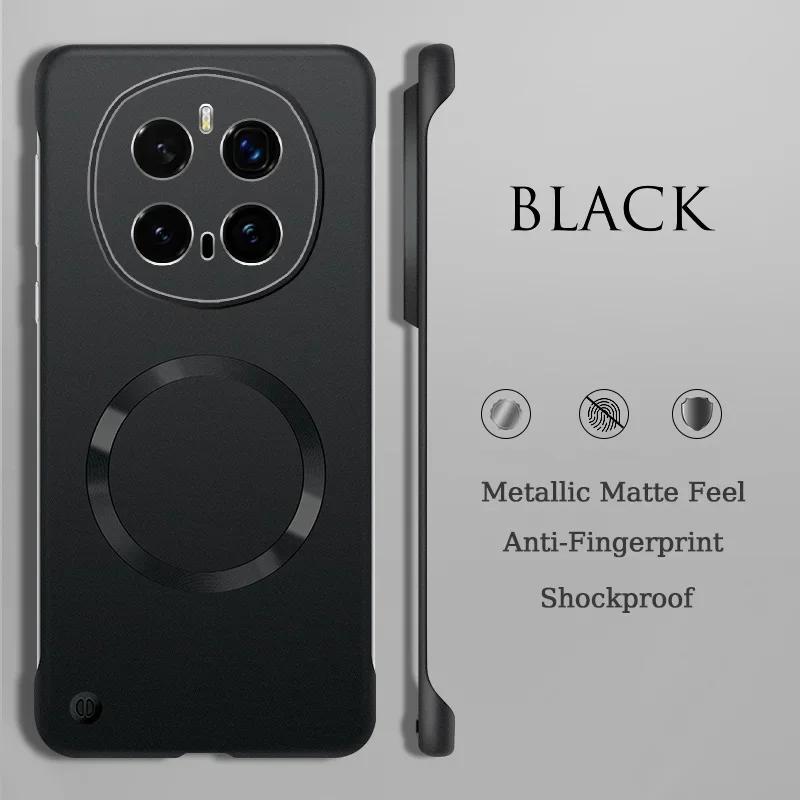 

Ultra Thin Metallic Frameless Magnetic Charge Phone Case For Honor Magic 7 6 Pro Lite Plain Matte Shockproof Hard Protect Cover For Magic7 Lite