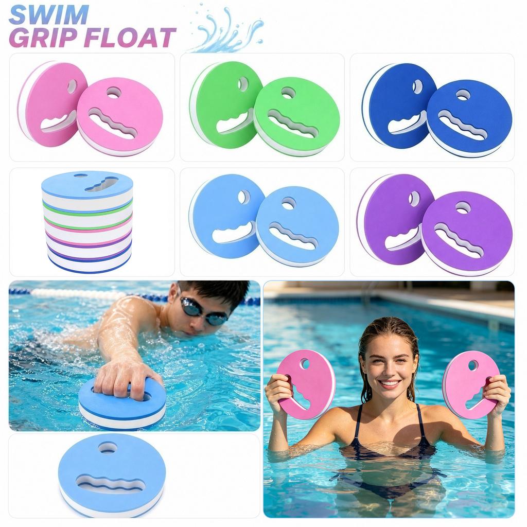 Swimming Hand Paddles Resistance Rings for Adults and Children Hand Grip Float Board Water Training Equipment for Fitness Rehabilitation