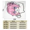 Cute Fanart N-Nikke DORO Flannel Blanket Winter  Soft Warm Throw Blanket for Girls Boys Living Room Graphic Bedspread Bed Cover