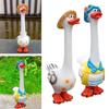 Duck Ornament Garden Decoration Cute Collectible Resin Ornament Long Neck Goose Sculpture for Home Tabletop Porch Indoor Lawn