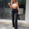 2024 Trendy Casual Flared Trousers: Versatile, Fashionable Wide-Leg Pants for a Chic Commute