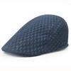 Mesh Hat Men Newsboy Flat Cap Simple Plain Color Mesh Cap Breathable Summer Hunting Driver Golf Beret Mesh Hat
