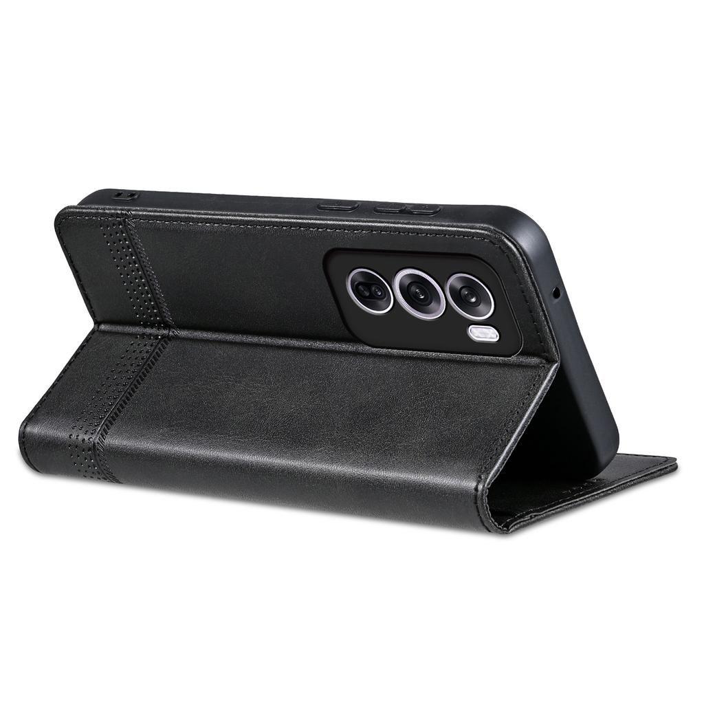For Oppo Reno12 5G (Global) Phone Case Cowhide Texture PU Leather Phone Cover