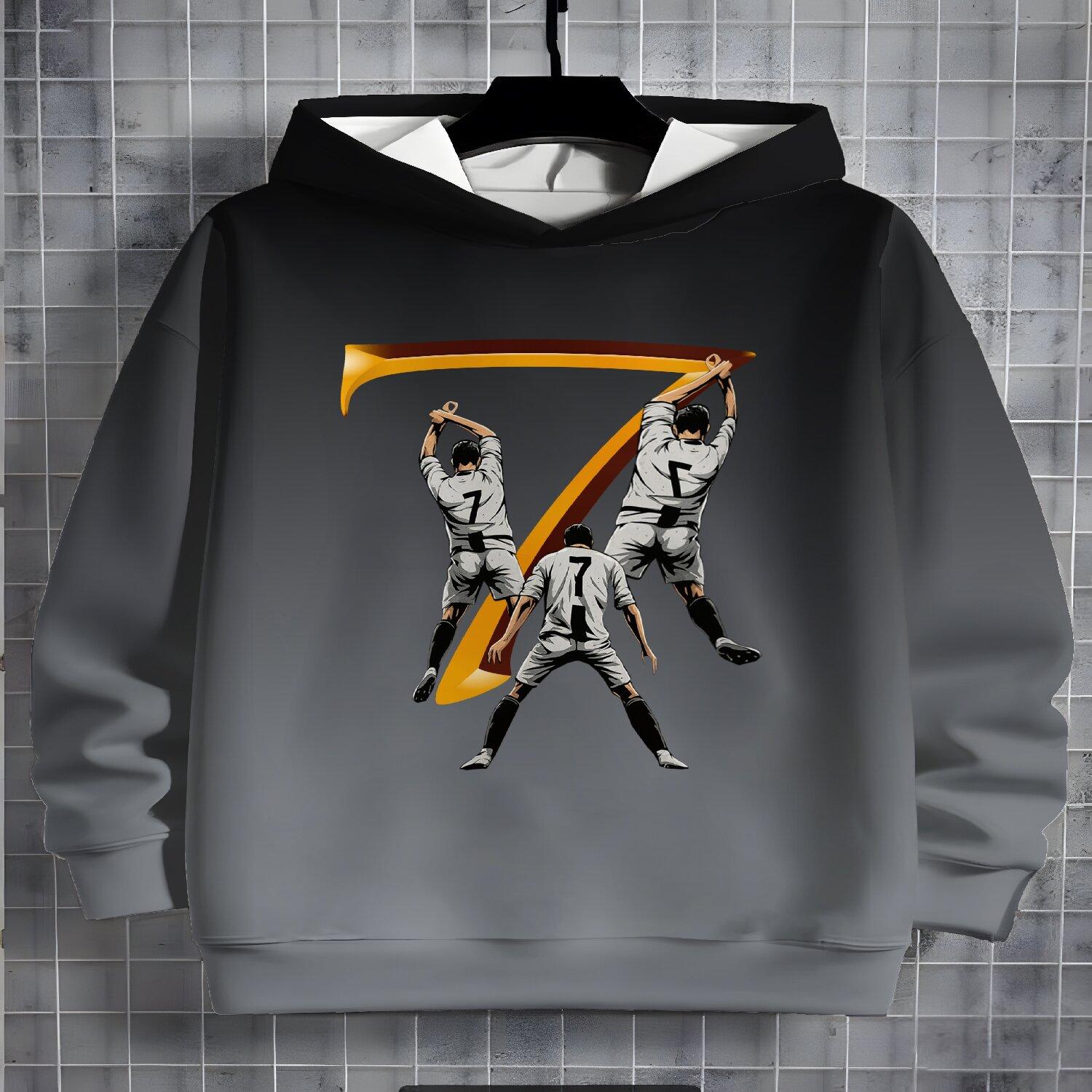 

Boys and Girls 3D Printed Sports Fashion Hoodie Casual Fashion Comfortable Hoodie 13-14Y