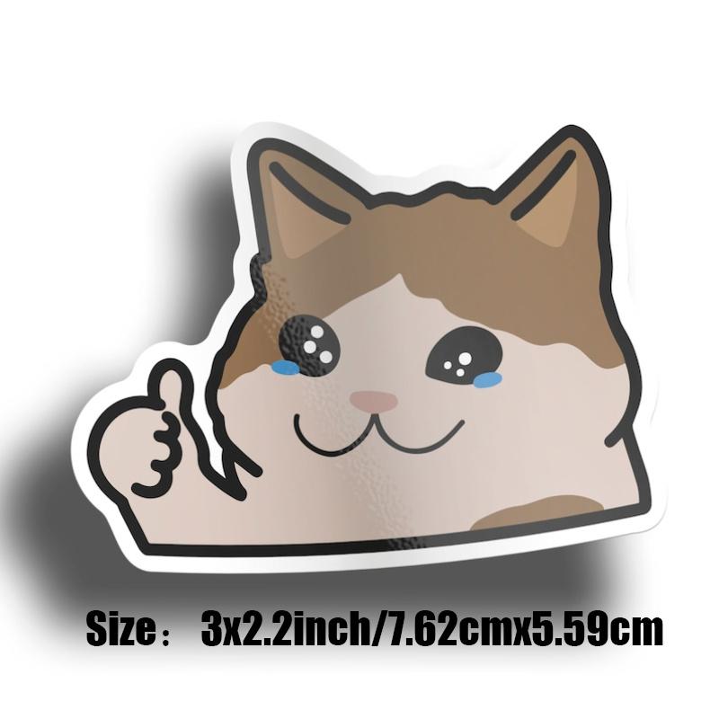 

Наклейка «Плачущий кот», наклейка для ноутбука, наклейки для бутылок с водой, наклейка для журнала, забавная наклейка 5pc