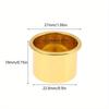 10Pcs Mini Round Candle Cup Gold DIY Candlestick Making Tray Holder Container Accessory Aluminium Home Party Decor Parts