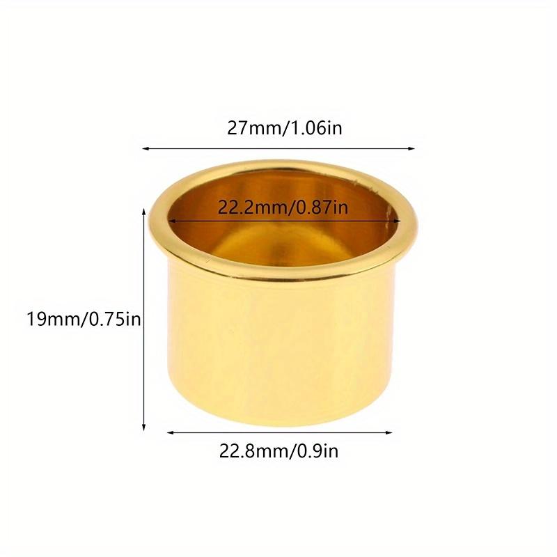 10Pcs Mini Round Candle Cup Gold DIY Candlestick Making Tray Holder Container Accessory Aluminium Home Party Decor Parts