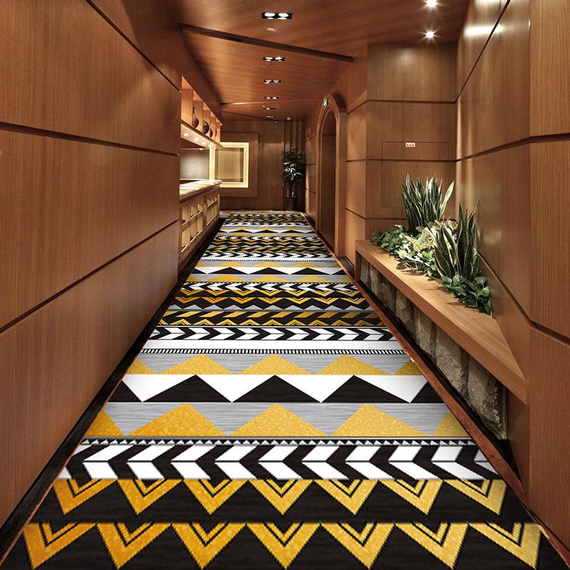 WTEMPO Long Corridor Carpet Stairway Hotel Kitchen Carpe Door Mat Foot Mat Door Mat Entrance Mat