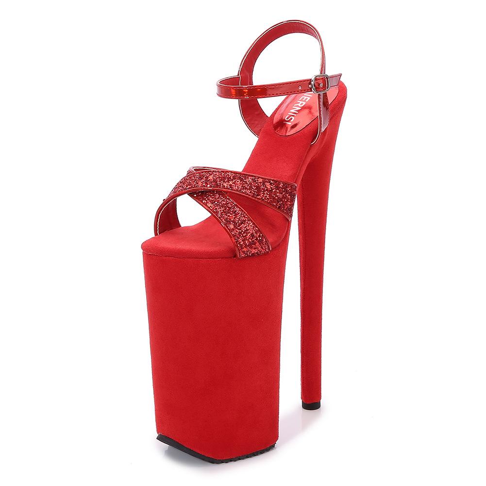 Shoes summer women's sandals 2025 new women's super high heel waterproof table pole dance performance