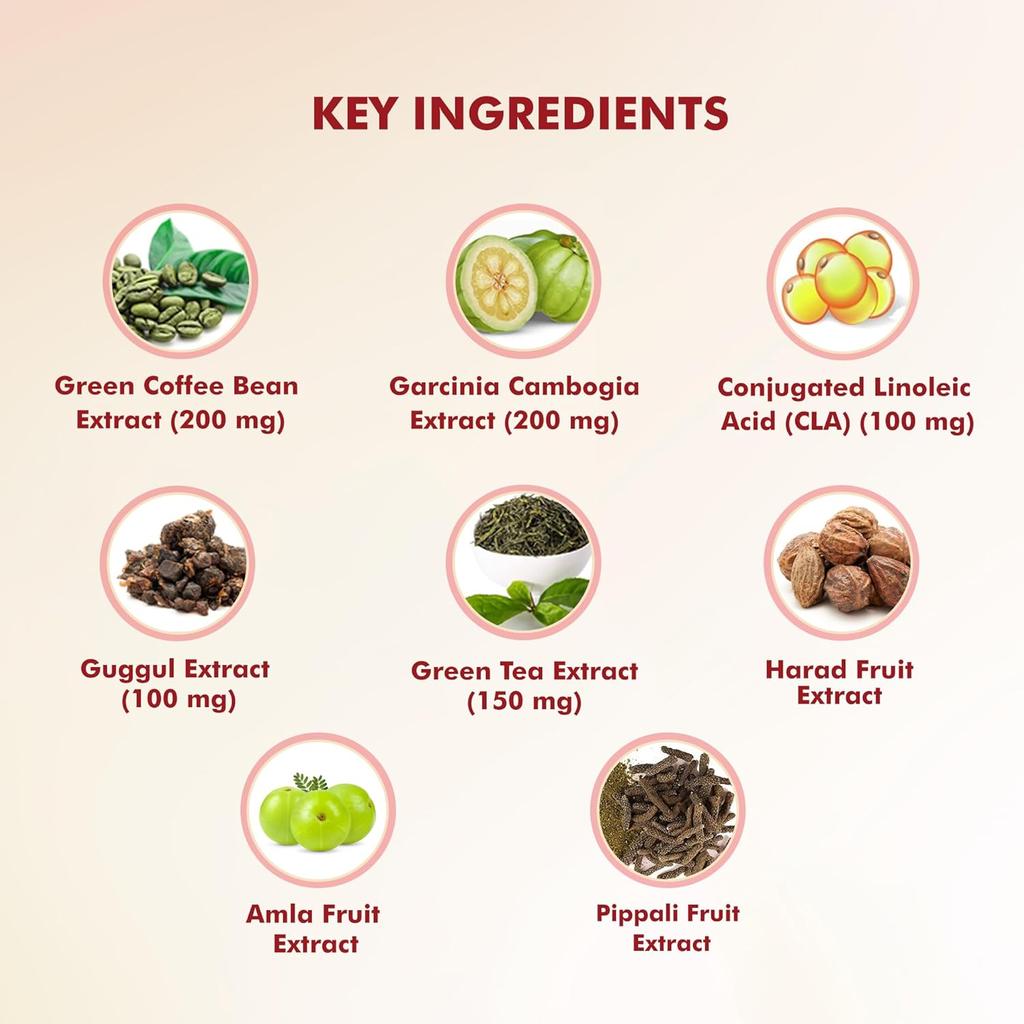 DR. MOREPEN Fat Burner 60 Tablets X Pack Of 2 | Natural Weight Loss Supplement With Garcinia, Green Tea & L-Carnitine