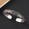 National Style Retro Hand-carved Bracelet Hand Ring Fashionable Court-style Personalized Open-ended Bracelet