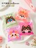 100Pcs/pack 10x10cm Plastic Cartoon Animal Self-Adhesive Cookie Snack Candy Snowflake Crispy Packaging Bags Birthday Party Gift