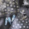 Exquisite Christmas Snowflakes Crystal Ball Nail Art Stickers Diy Nail Art Decoration Nail Accessories New Year Manicure Decals