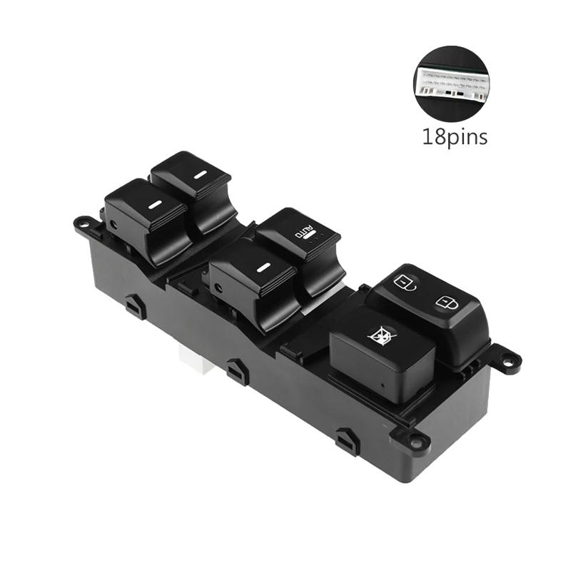 

93570-1W157 Выключатель стеклоподъемника со стороны водителя AUTO 18 контактов для Kia Rio 2015 2016 2017,935701W157 чёрный