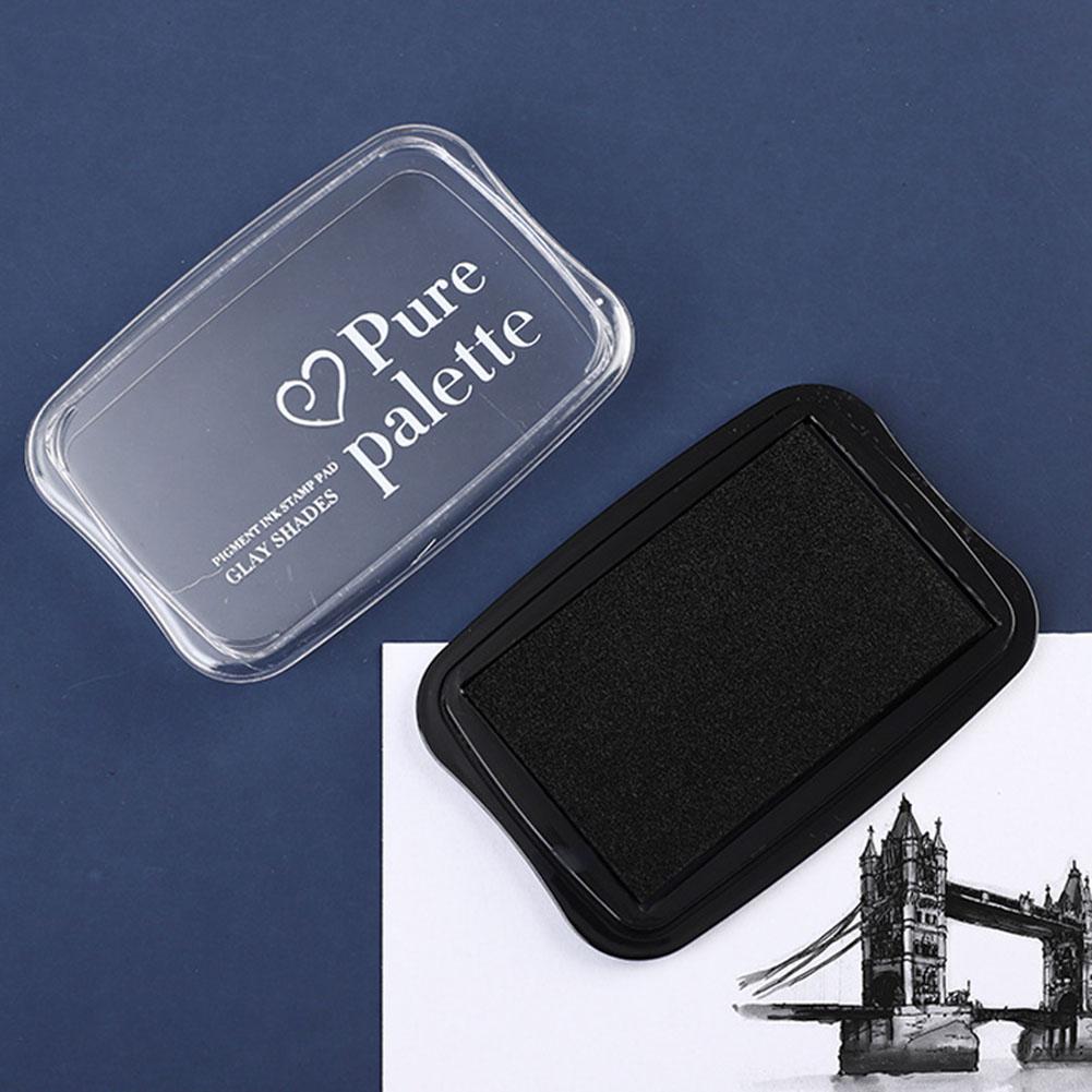 

1pcs Solid Color Large Size Vintage Inkpad Wooden Stamps Paper Inkpads For Stamp DIY Crafts Scrapbooking Ink Pads чёрный