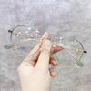Classic Elegant Metal Round Frame Anti Blue Light Glasses Women Vintage Retro Eye Protection Fashion Eyewear